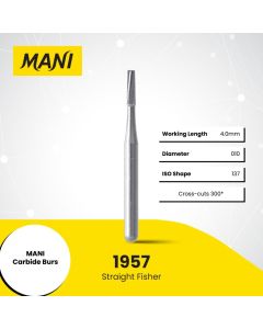 Mani  Metal Cutting Carbide Burs Pk/10