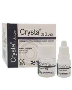 Prevest Crysta Silver – Radiopaque Silver Alloy-Glass Ionomer Restorative Cement