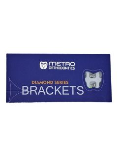 Metro Orthodontics Diamond Series Metal Brackets – Pack of 20