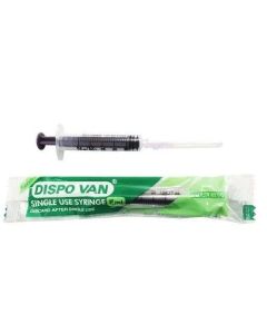 Dispovan 2ml Syringe with 24G - 1Inch Needle