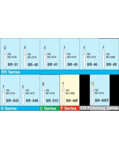 Mani Diamond Burs - BR Series / Ball Round Type 