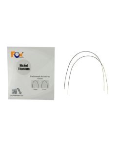 Fox NiTi Preformed Wire – Ovoid Form (Rectangular) – Pack of 10