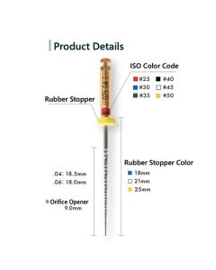 Mani Jizai NiTi Rotary Files – 25mm