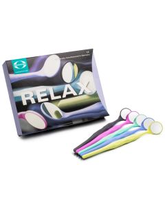 Hahnenkratt Relax FS Rhodium Mouth Mirror #5 Assorted Pack Of 10 