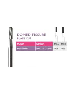 Prima Dental Domed Fissure Bur FG 1156 – Plain Cut