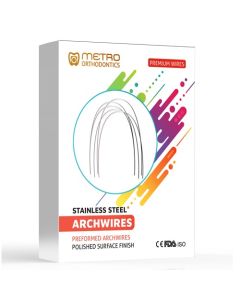 Metro Ovoid (Rectangular Stainless Steel) Preformed Archwires 