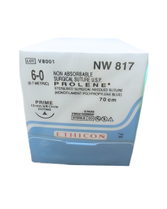 Ethicon - Prolene Sutures #6-0, 3/8 Circle Cutting Ethiprime NW817