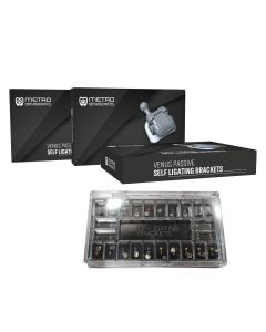 Metro Orthodontics Venus Passive Metal Self-Ligating Brackets