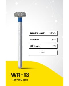 Mani Diamond Burs – WR Series / Wheel Round Edge
