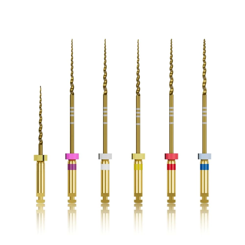 Avue Aurum (Gold) Heat Treated Rotary Flexible Files - 21mm