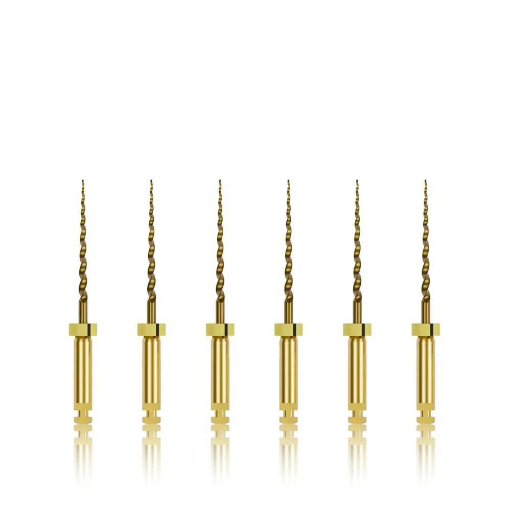 Avue Aurum (Gold) Heat Treated Rotary Flexible Files - 19mm