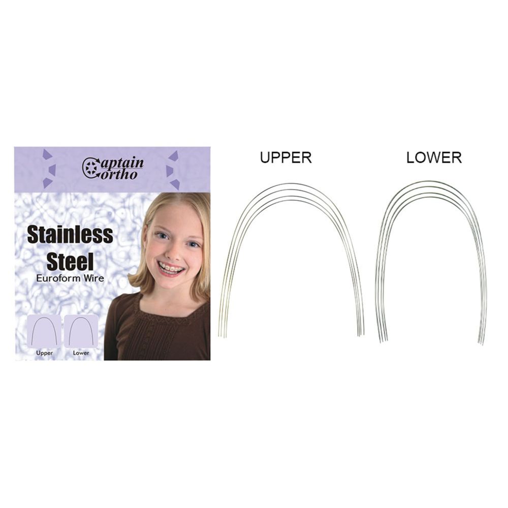 Captain Ortho SS Preformed Archwire – (Rectangular)