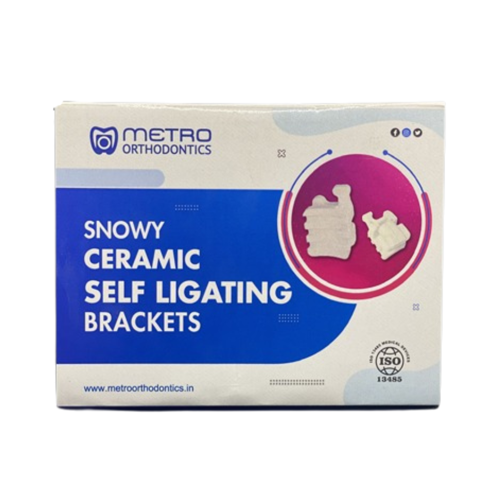 Metro Snowy Passive Ceramic Self-Ligating Brackets