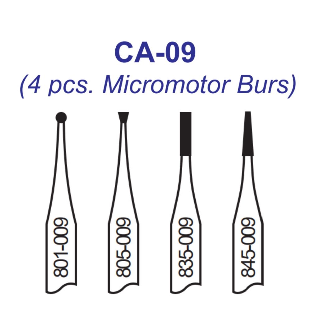 Pivo Micromotor Burs Kit - Contra-Angle Handpiece (Set Of 4) (CA 09)