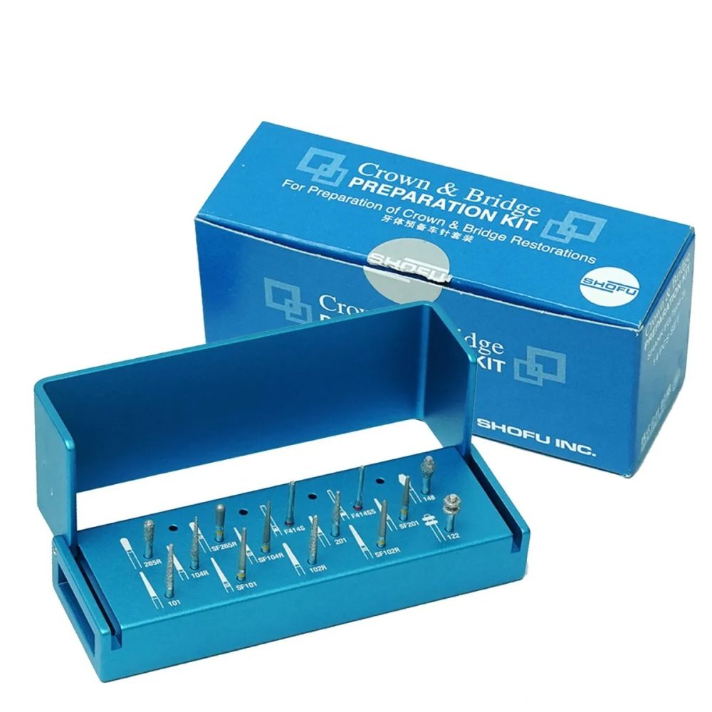 Shofu Crowns and Bridge Preparation Burs Kit