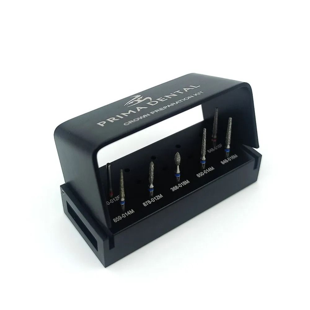 Prima Dental Crown Preparation Diamond Bur Kit (Set of 7)