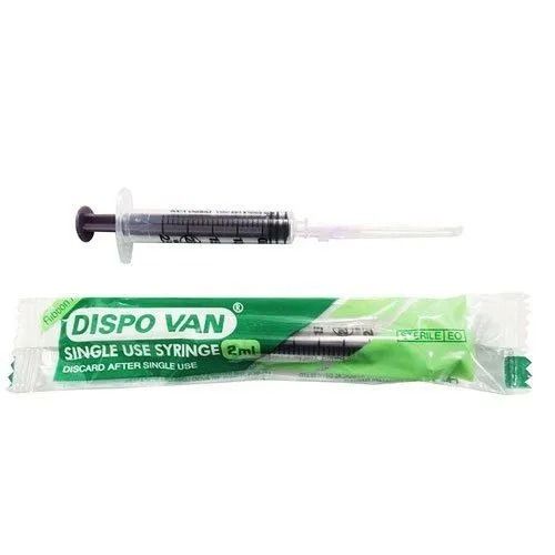 Dispovan 2ml Syringe with 24G - 1Inch Needle
