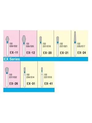 Mani Diamond Burs -  EX Series / Extra Shape
