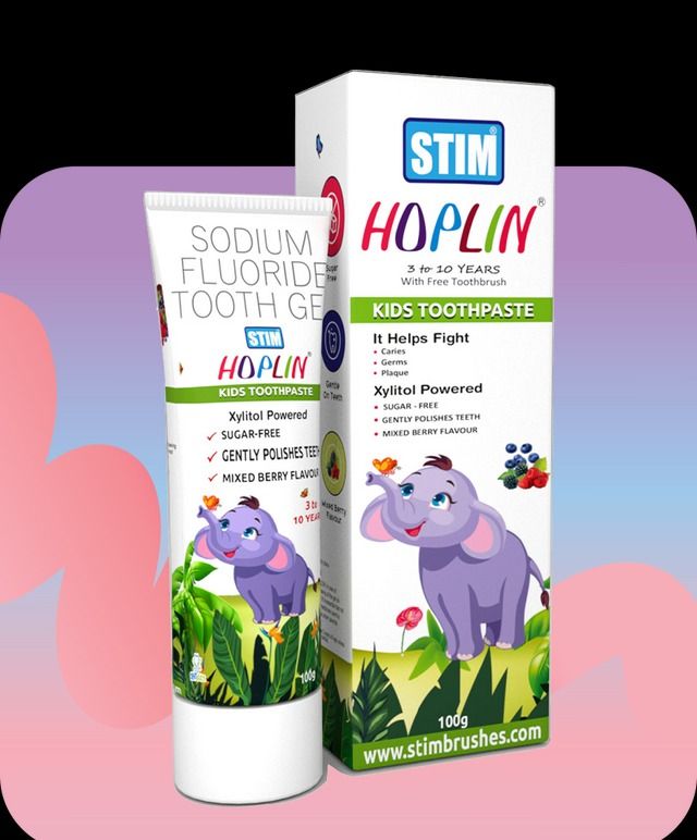 STIM Hoplin Toothpaste For Kids – 3 Years to 10 Years – 100gm