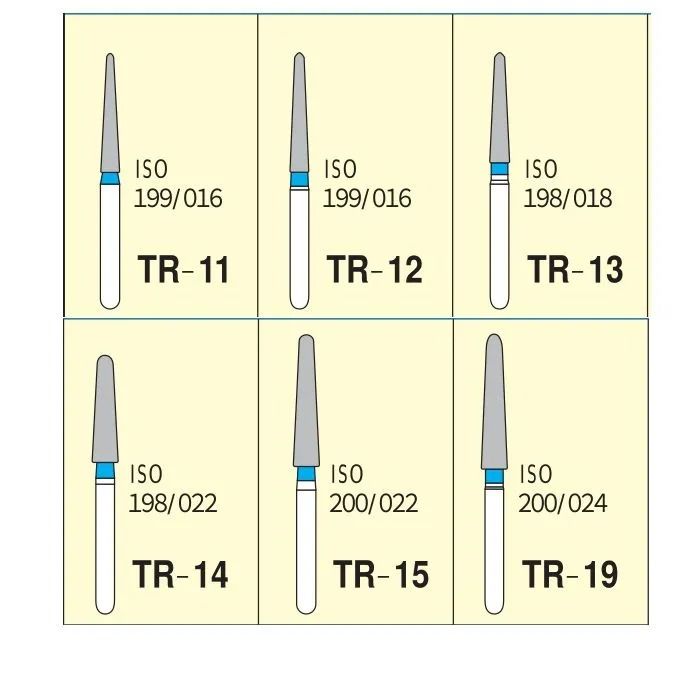 Mani Diamond Burs - TR Series / Taper Round End