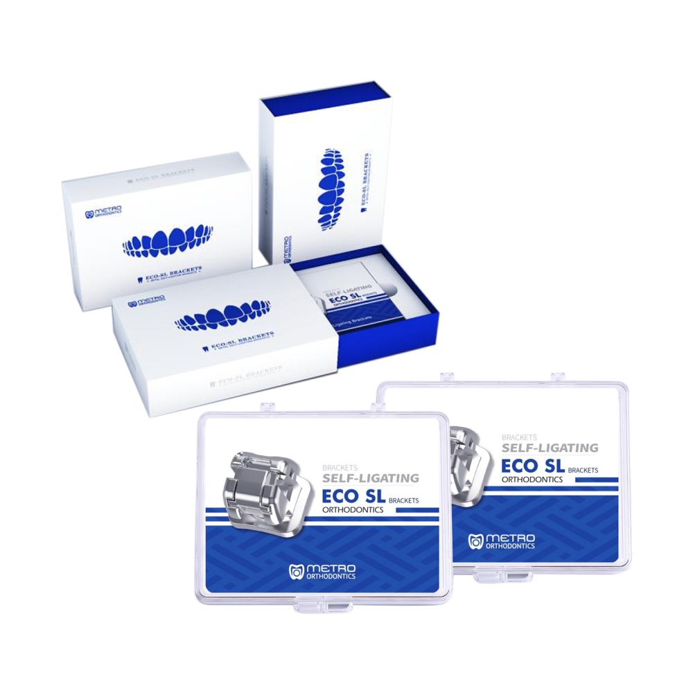 Eco Self-Ligating Metal Brackets – With Wires 1st & 2nd Molar Tubes