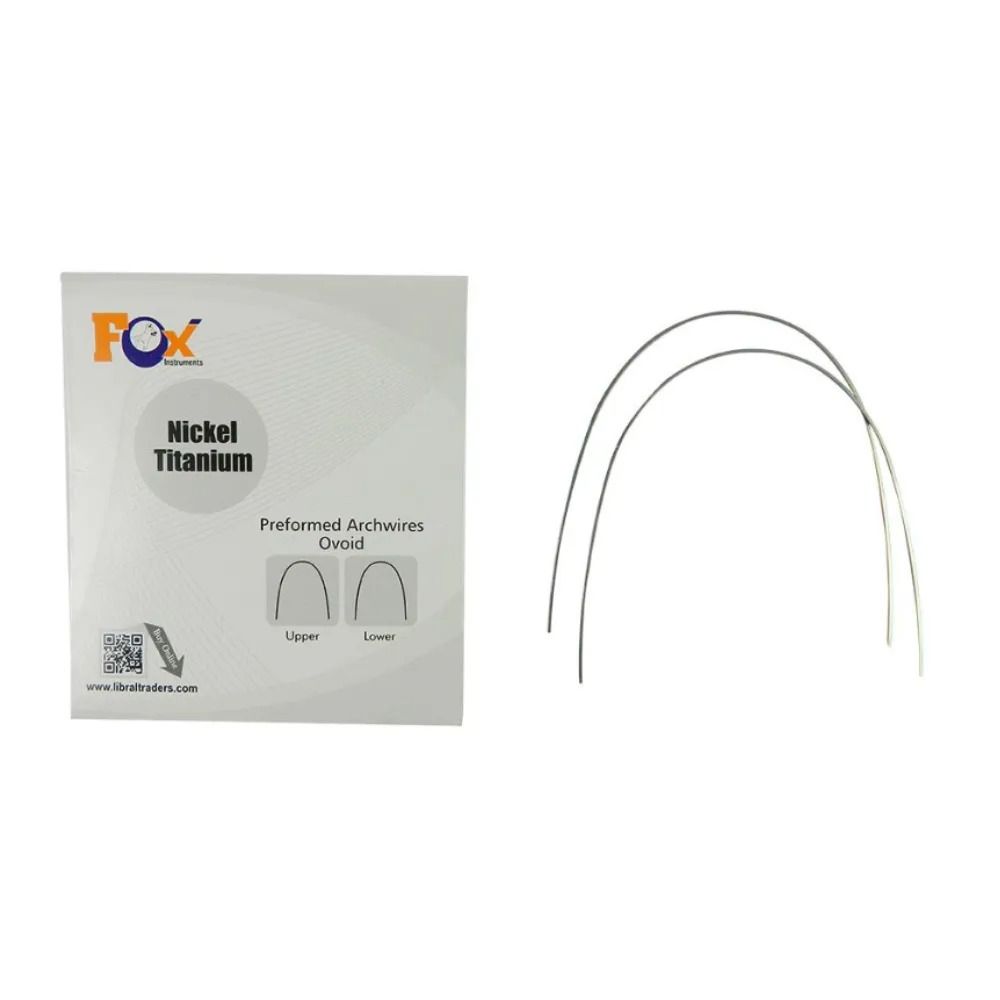 Fox NiTi Preformed Wire – Ovoid Form (Round) – Pack of 10