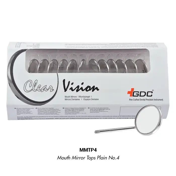 GDC Mouth Mirror Tops Magnified - Pack of 12 Pcs - Size 5 - MMTM5