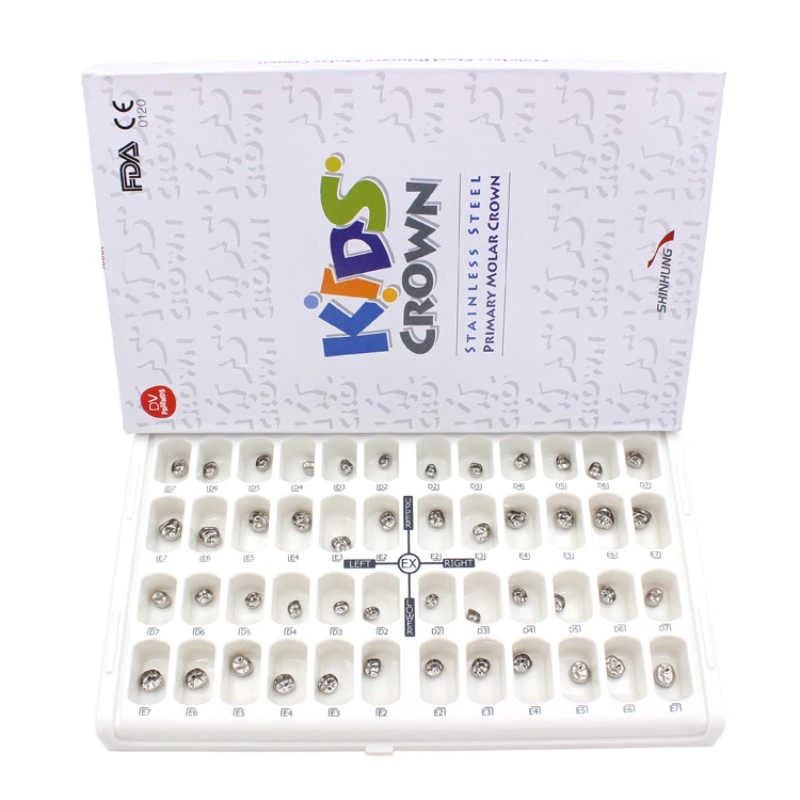Shinhung Kids Crown Stainless Steel Pedo (Kit of 98 Pcs)