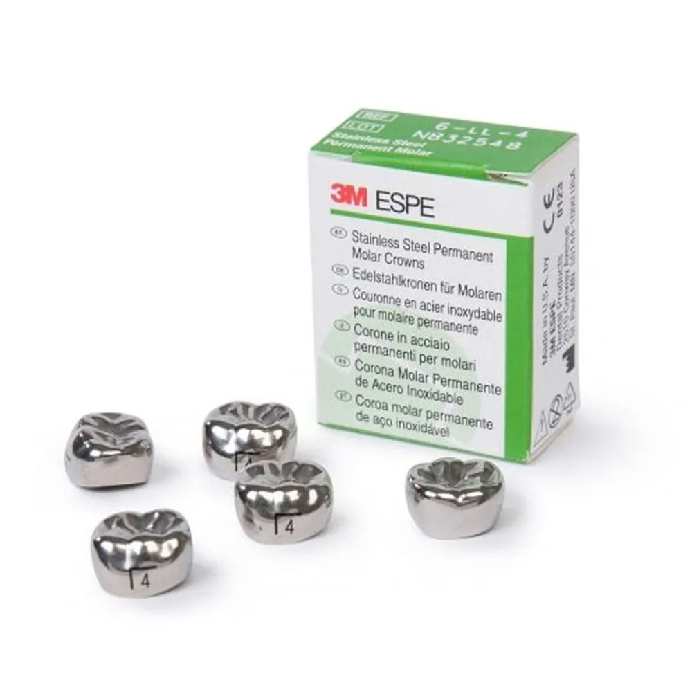 3M ESPE Stainless Steel Permanent 1st Molar Crown – Set of 5