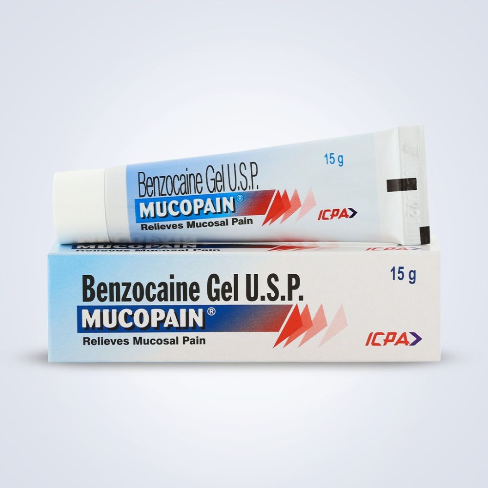 ICPA Mucopain Benzocaine Gel for Mouth Ulcers (pack of 1/ pack of 12)