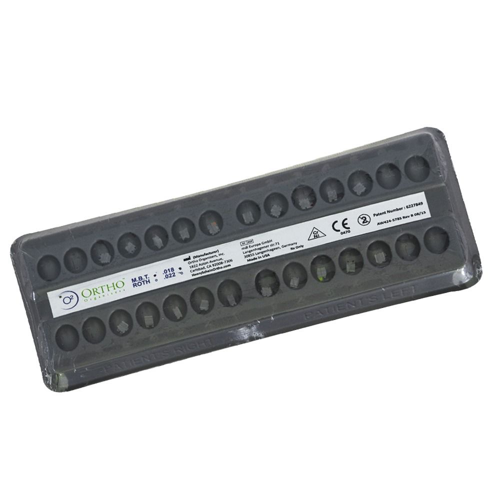 Ortho Organizer Ceramic Bracket Kit (MBT .022)