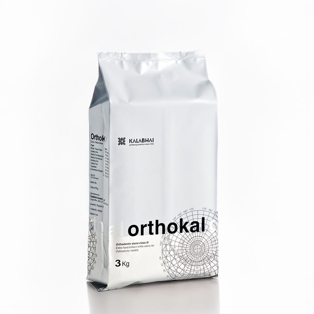 Kalabhai Orthokal – 3kg Orthodontic Study Model Stone (Class III)