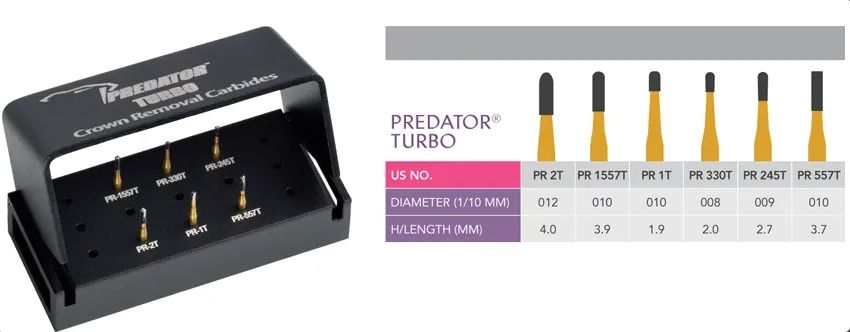 Prima Dental Predator Turbo Crown Removal Kit
