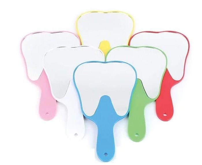 Denmax Tooth Shape Hand Mirror