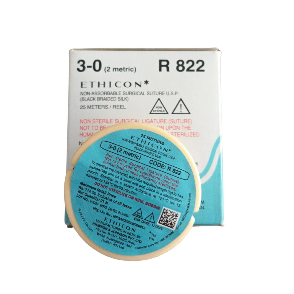 Ethicon - Mersilk Suture Thread - #3-0 - R822