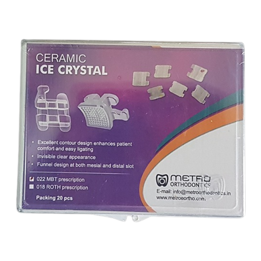 Metro Ice Crystal Series Pack of 20 Ceramic Brackets 