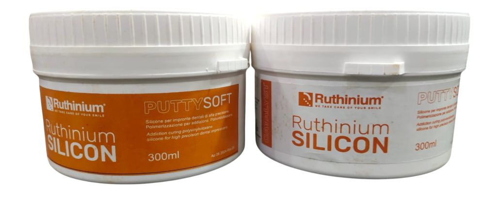 Ruthinium Silicone Putty Soft & Light Body Impression Material Set (PVS)